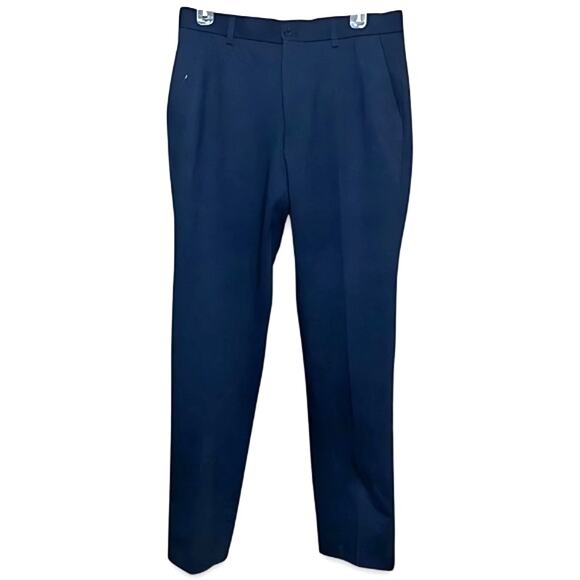 ZNT18 Dress Pants Comfortable Mid-Rise Fit Functional Pockets Blue M 33X32 NWOT - Picture 1 of 7